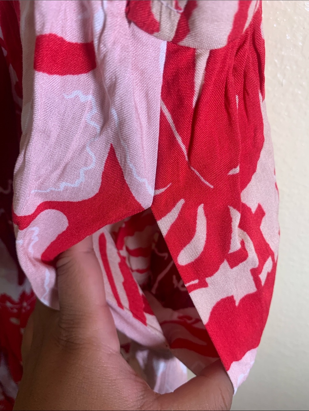 NWT Luxology Pink Red Tropical Print Jumpsuit, Size M - Picture 6 of 9